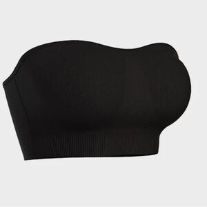 NWT SHECURVE Non-Slip Bandeau Seamless Wireless Strapless Bra Black Size 2XL